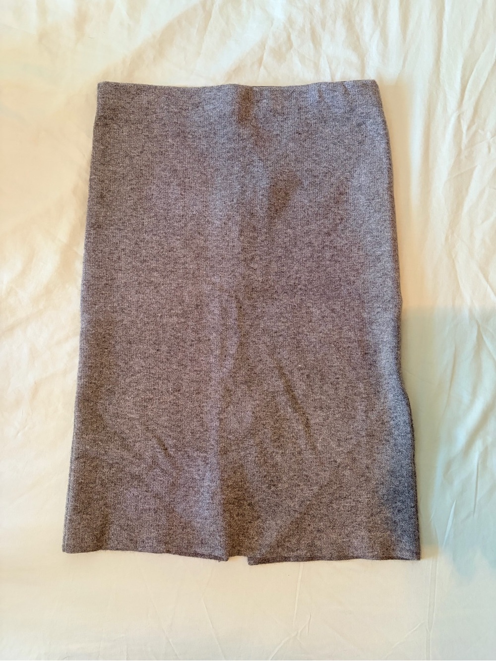 Women's Gray Knit Pencil Skirt